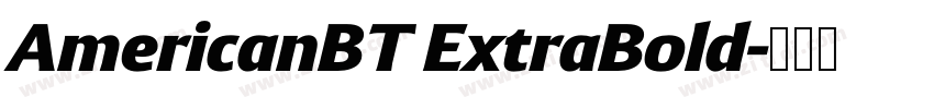 AmericanBT ExtraBold字体转换